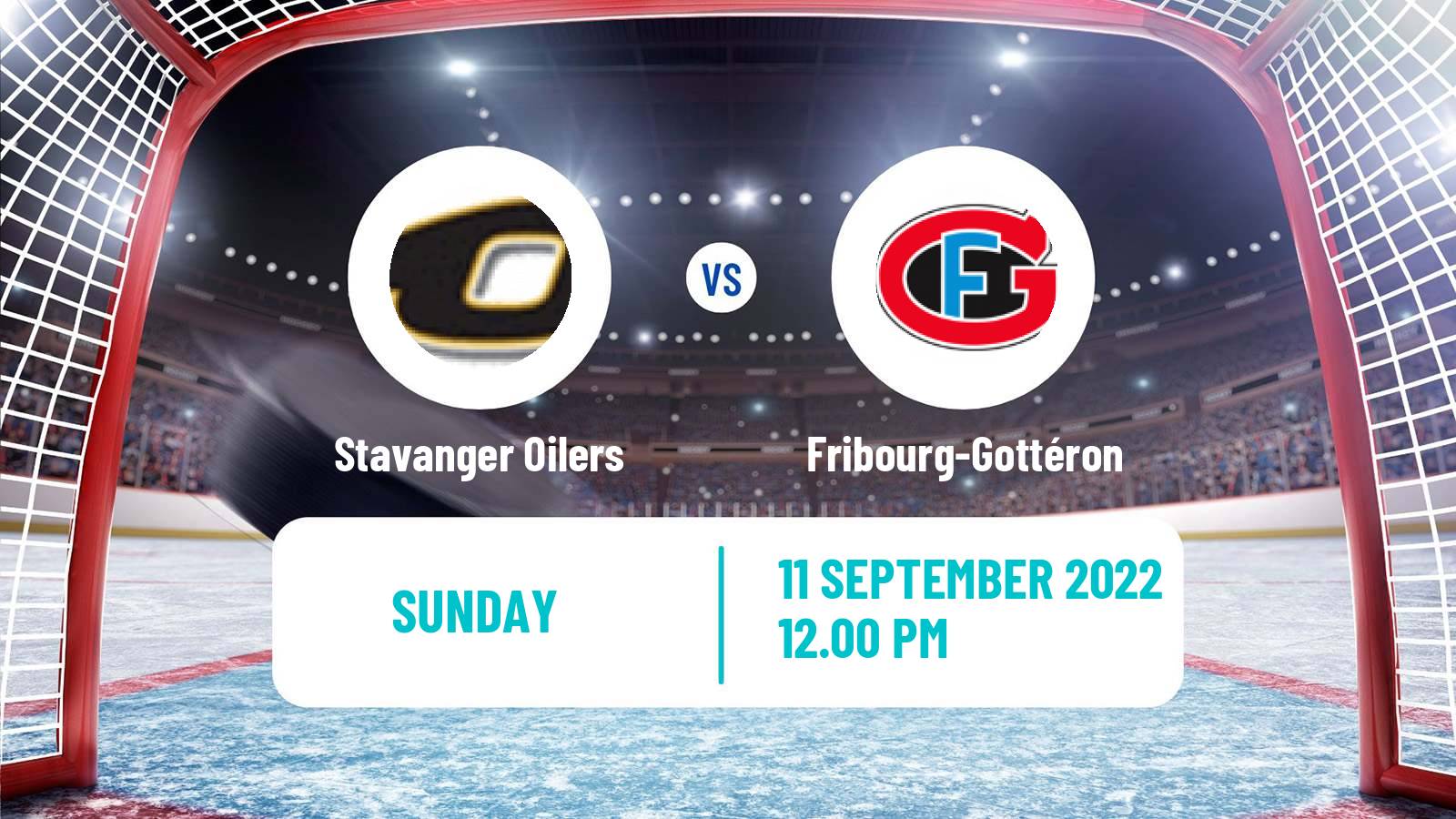 Hockey Champions League Ice Hockey Stavanger Oilers - Fribourg-Gottéron