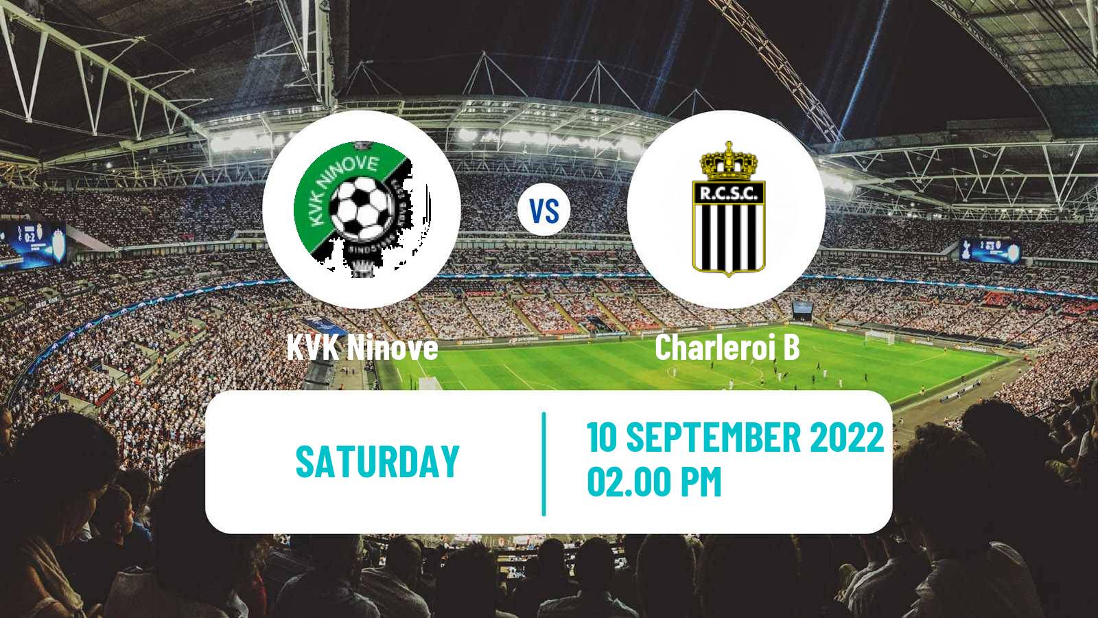 Soccer Belgian National Division 1 Ninove - Charleroi B