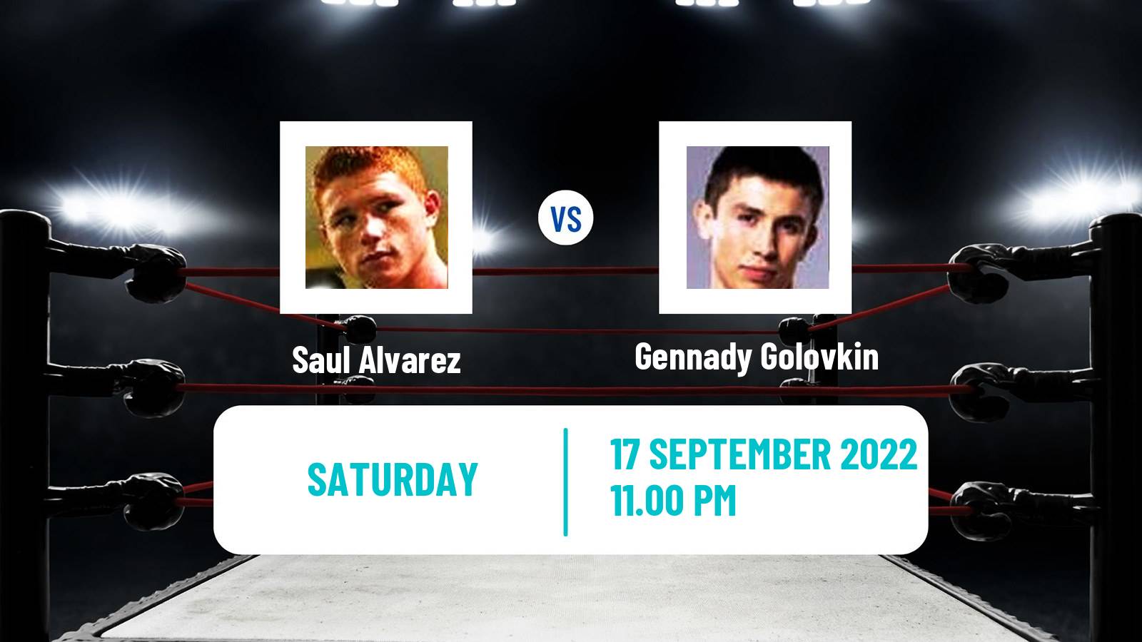 Boxing Boxing Saul Alvarez - Gennady Golovkin