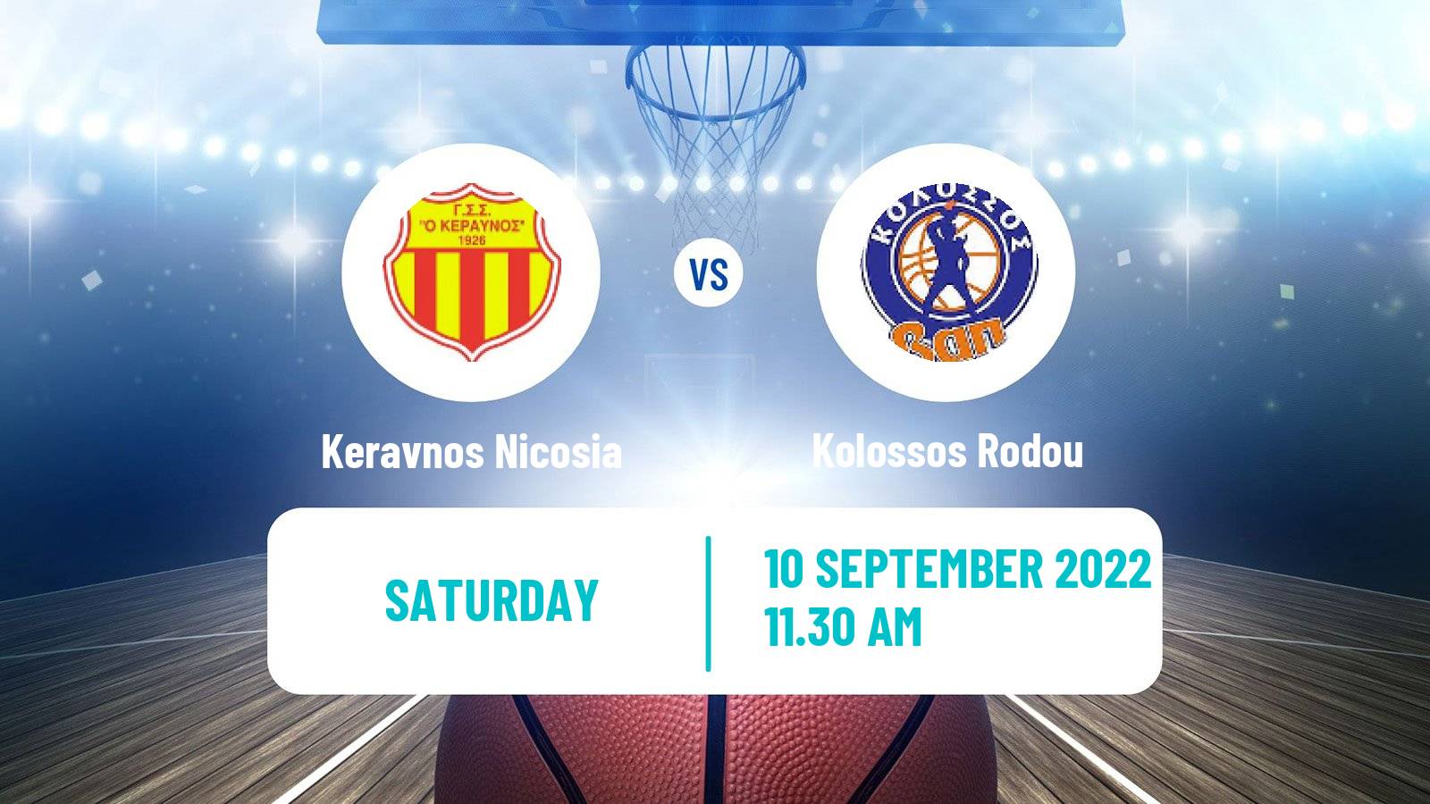 Basketball Club Friendly Basketball Keravnos Nicosia - Kolossos Rodou