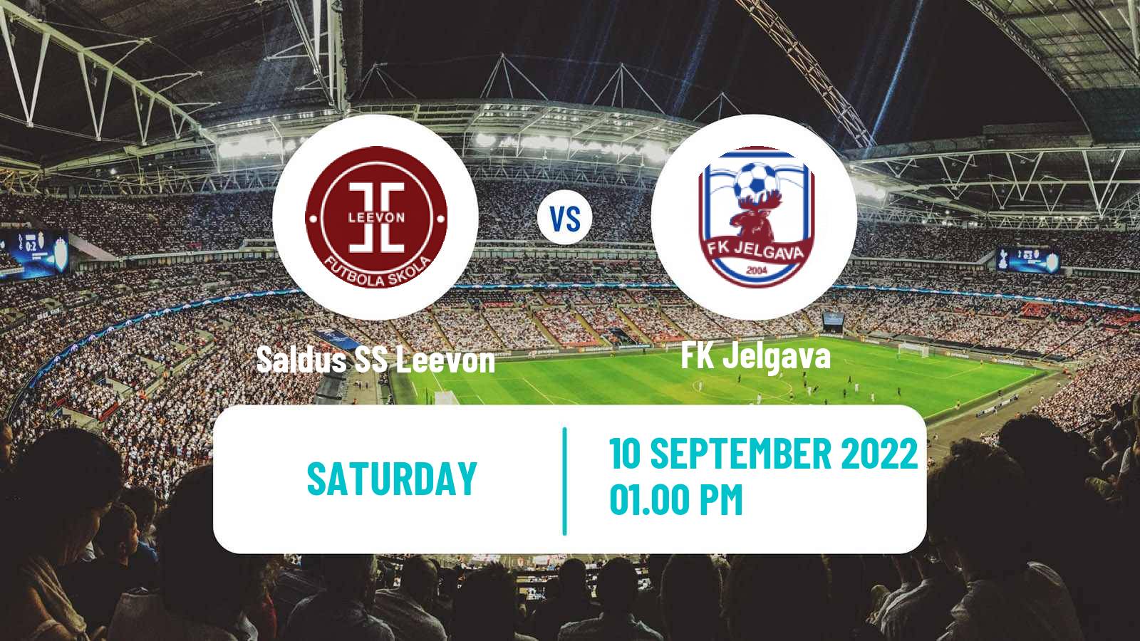 Soccer Latvian 1 Liga Saldus SS Leevon - Jelgava