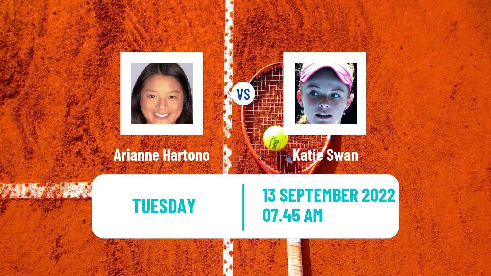 Tennis WTA Chennai Arianne Hartono - Katie Swan
