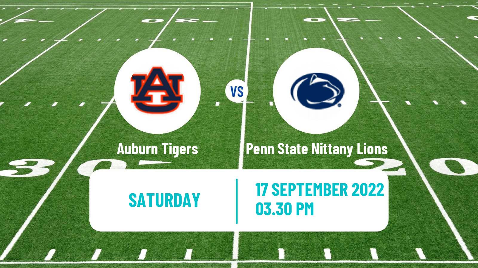 American football NCAA College Football Auburn Tigers - Penn State Nittany Lions