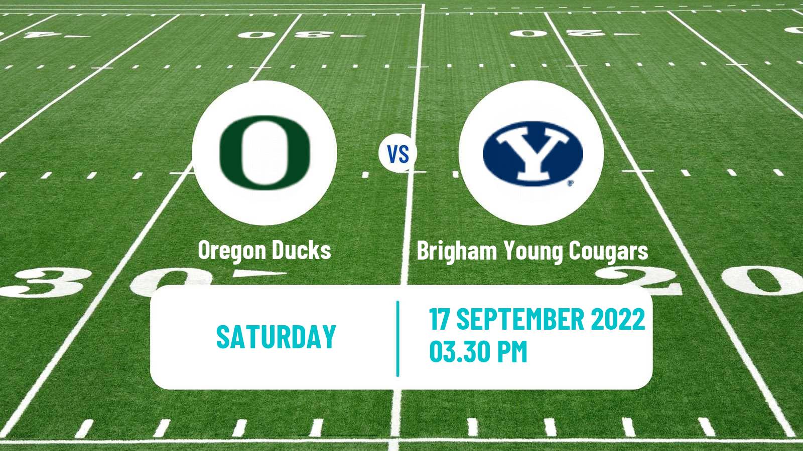 American football NCAA College Football Oregon Ducks - Brigham Young Cougars