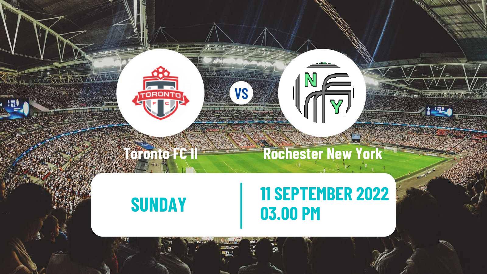 Soccer MLS Next Pro Toronto FC II - Rochester New York