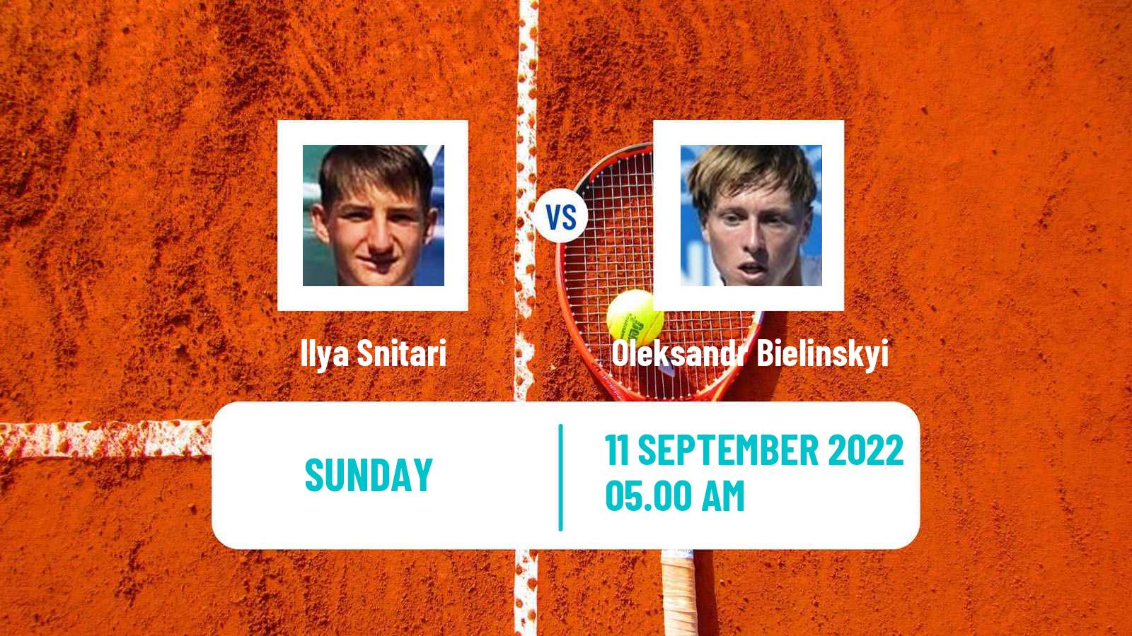 Tennis ITF Tournaments Ilya Snitari - Oleksandr Bielinskyi