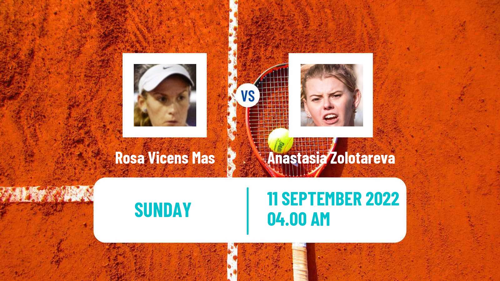 Tennis ITF Tournaments Rosa Vicens Mas - Anastasia Zolotareva
