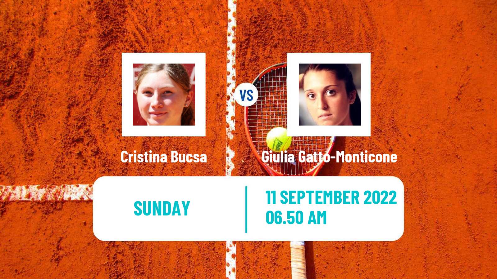 Tennis WTA Portoroz Cristina Bucsa - Giulia Gatto-Monticone