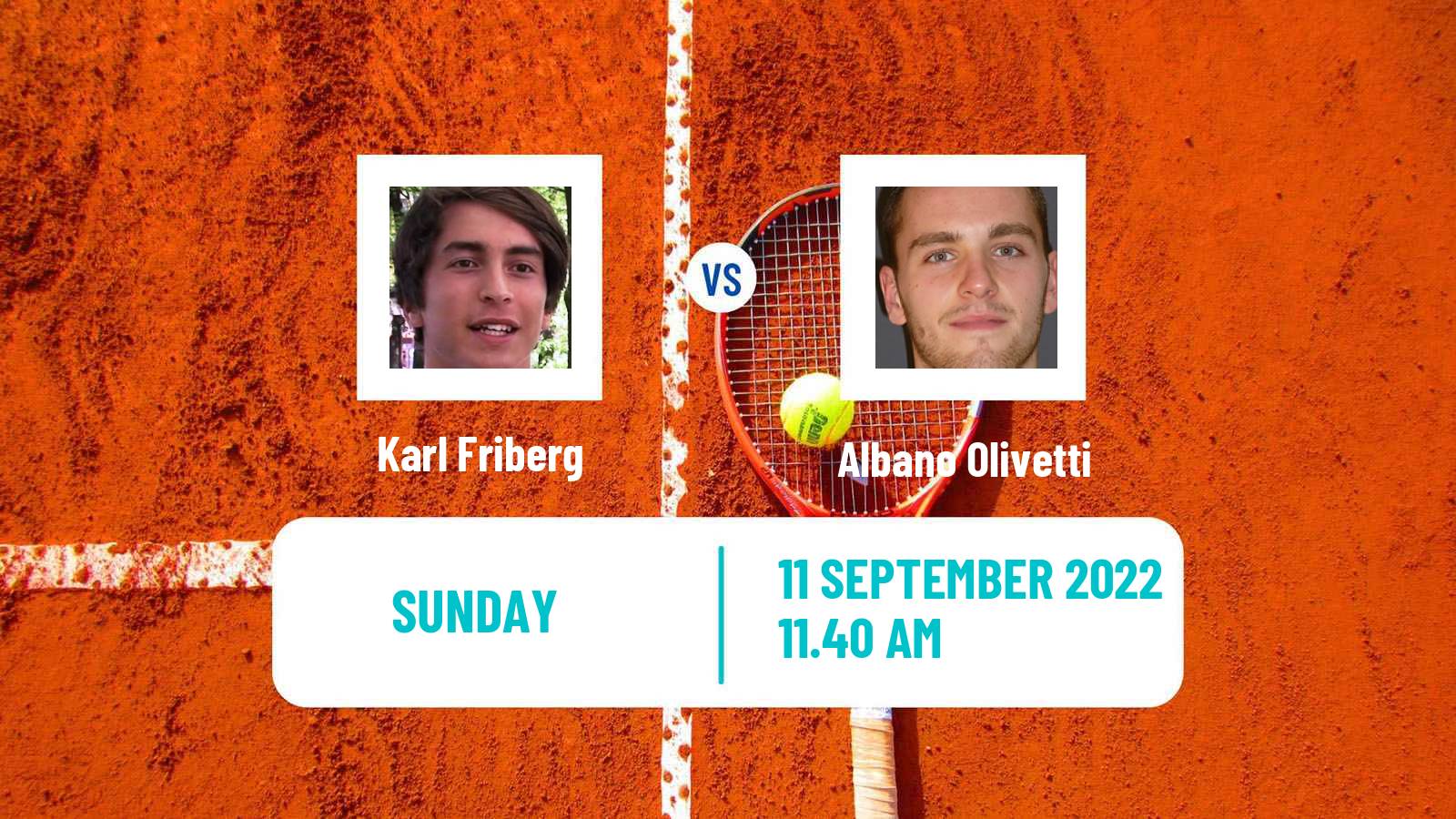 Tennis ATP Challenger Karl Friberg - Albano Olivetti