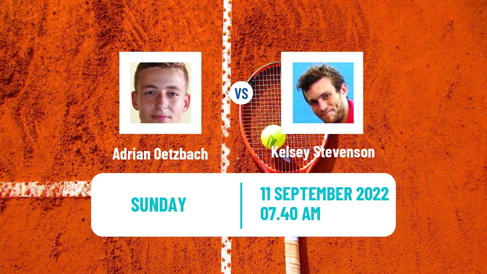 Tennis ATP Challenger Adrian Oetzbach - Kelsey Stevenson