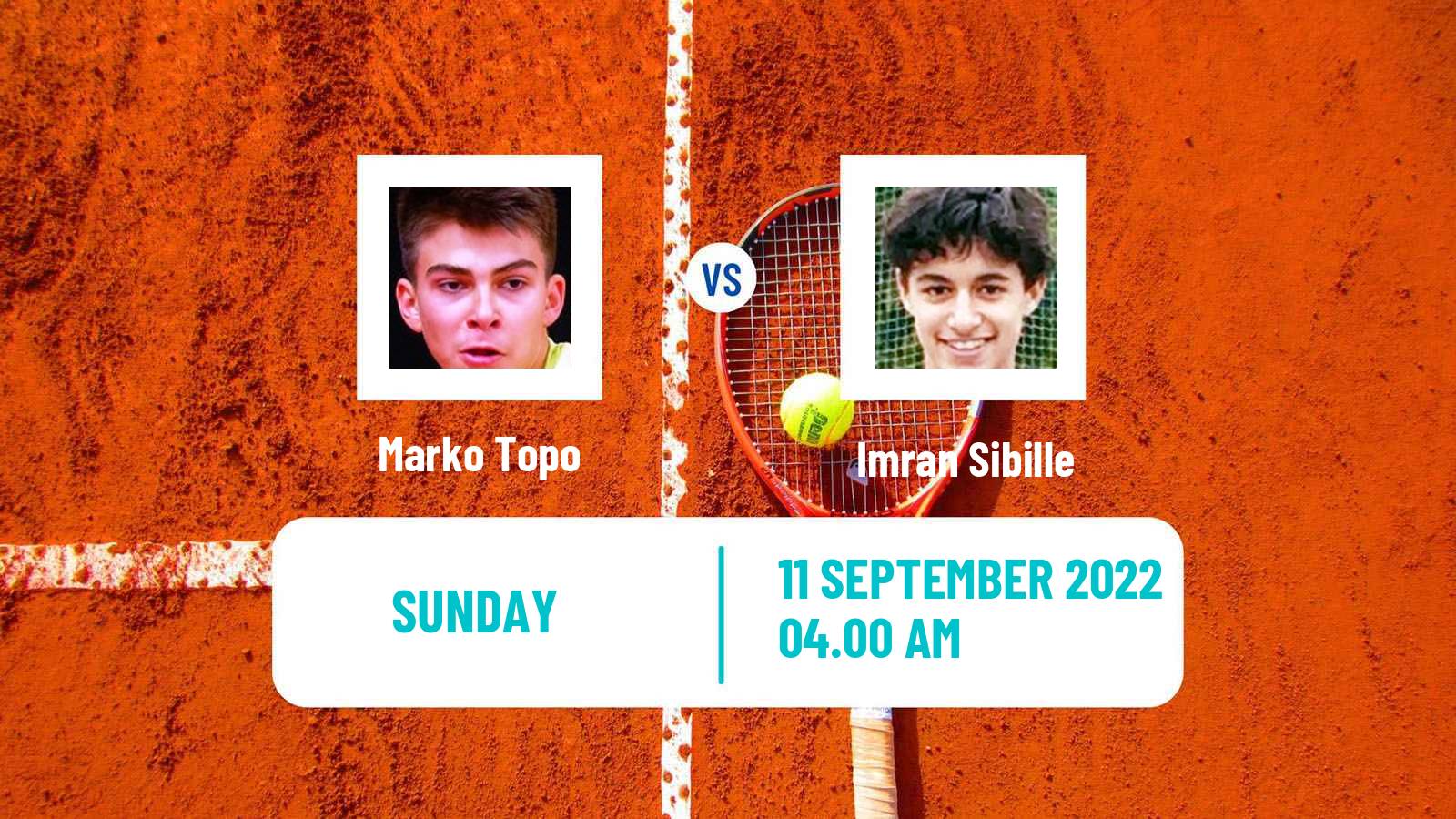 Tennis ATP Challenger Marko Topo - Imran Sibille