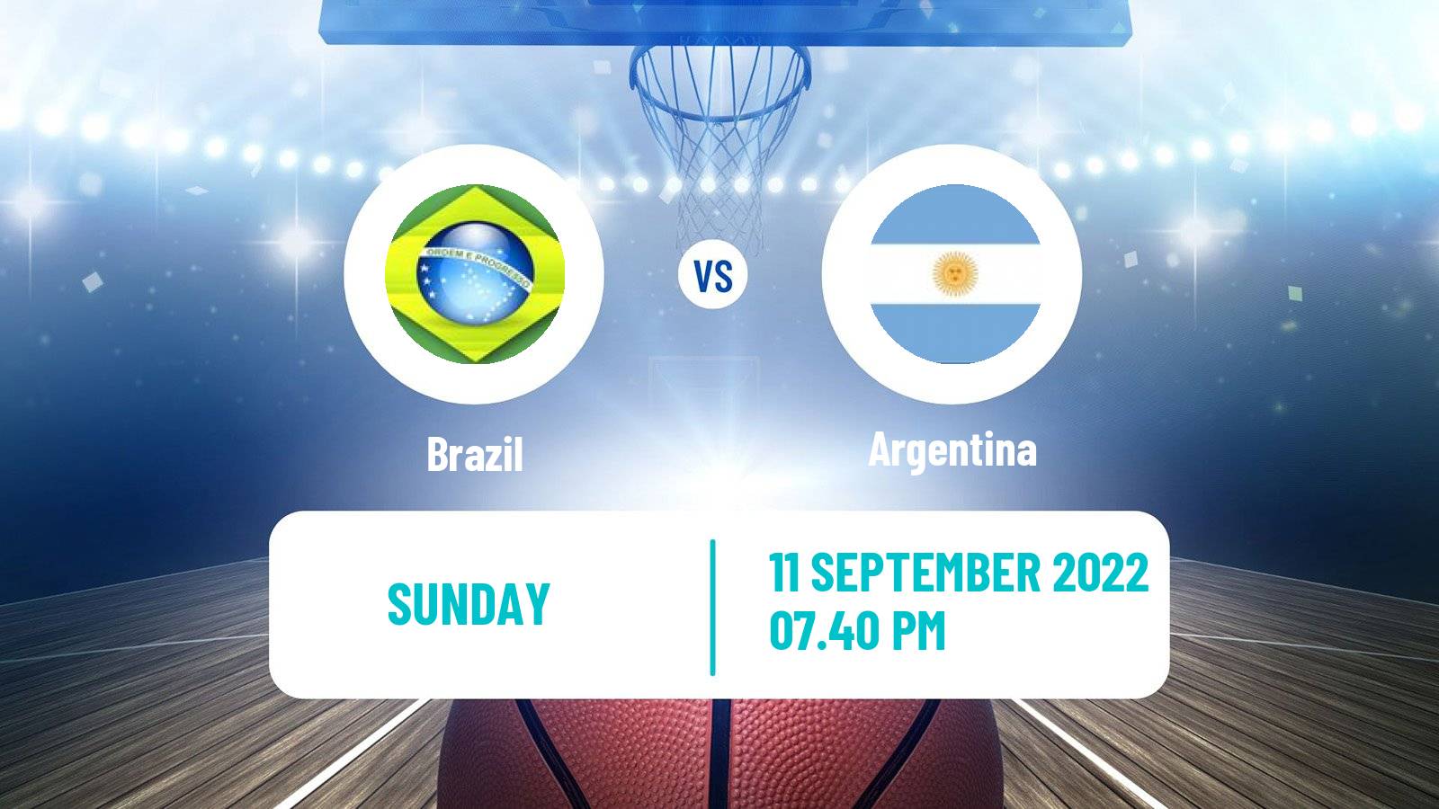 Basketball AmeriCup Basketball Brazil - Argentina