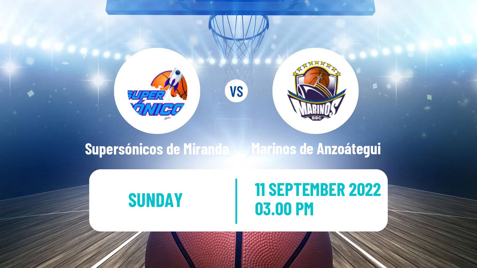 Basketball Venezuelan Superliga Basketball Supersónicos de Miranda - Marinos de Anzoátegui