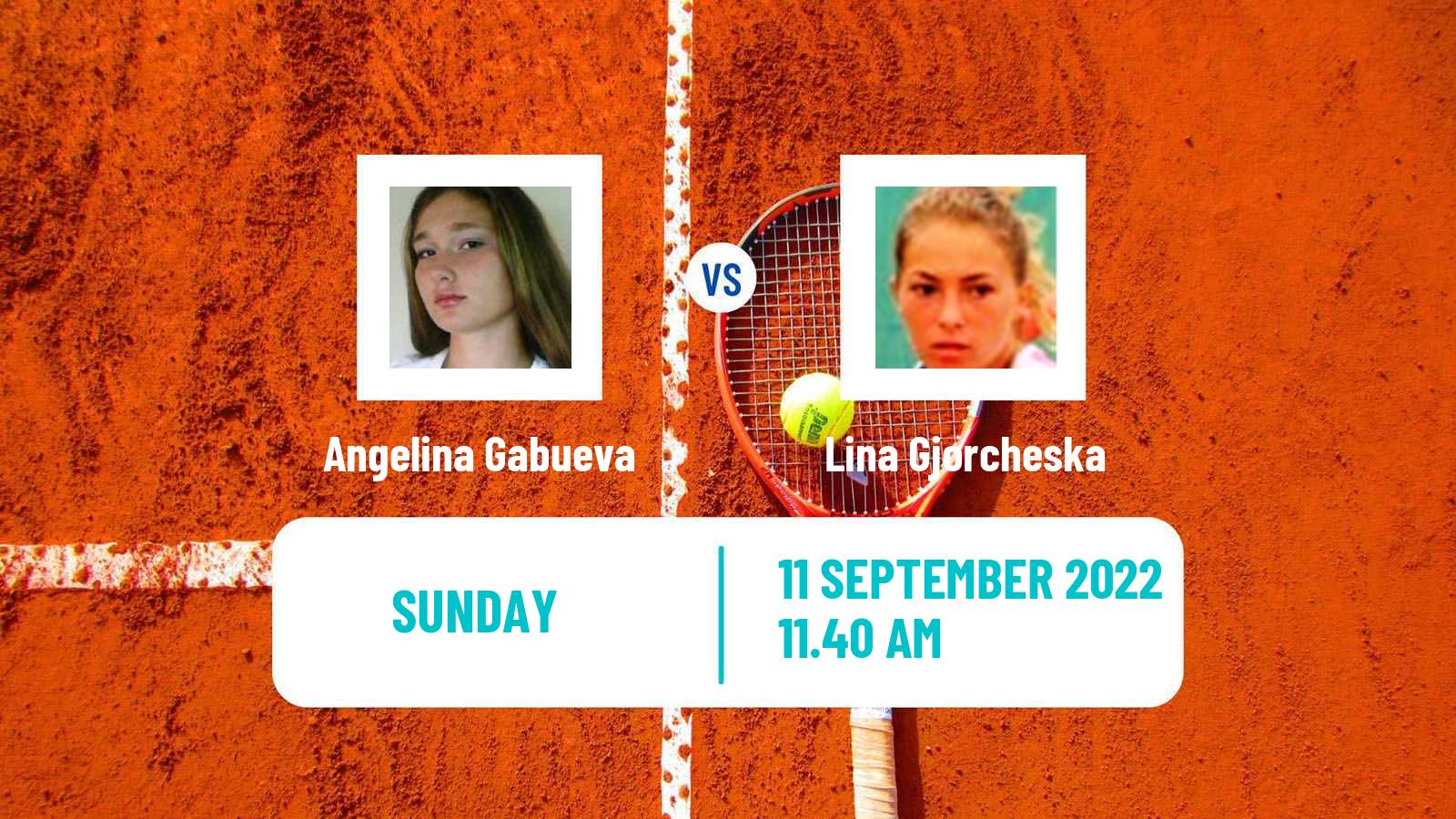 Tennis WTA Portoroz Angelina Gabueva - Lina Gjorcheska