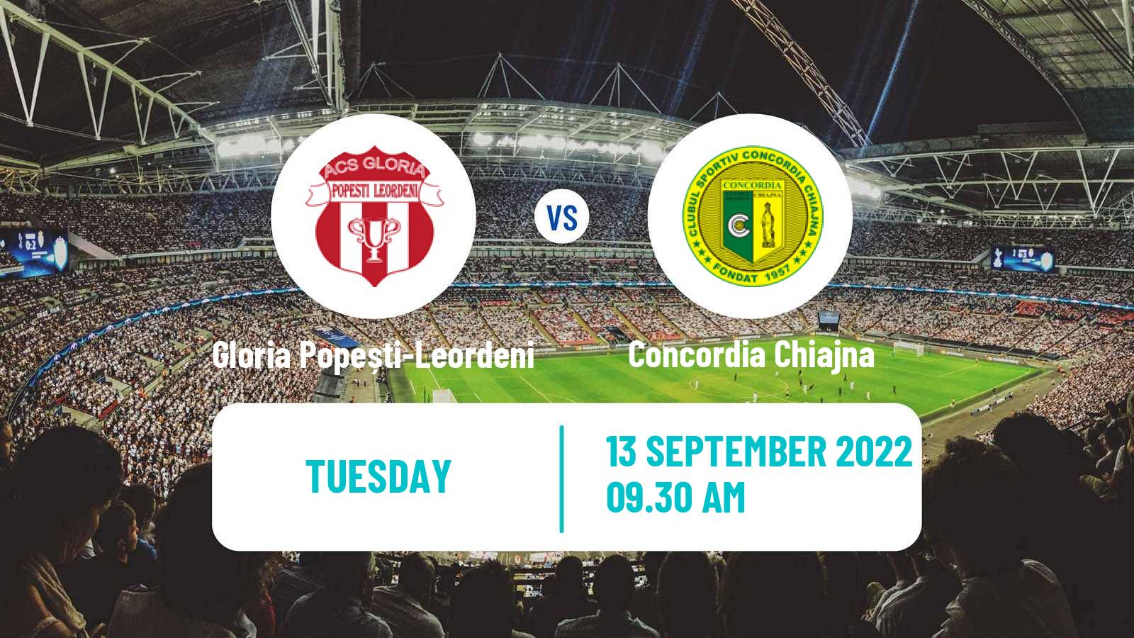 Soccer Romanian Cup Gloria Popești-Leordeni - Concordia Chiajna
