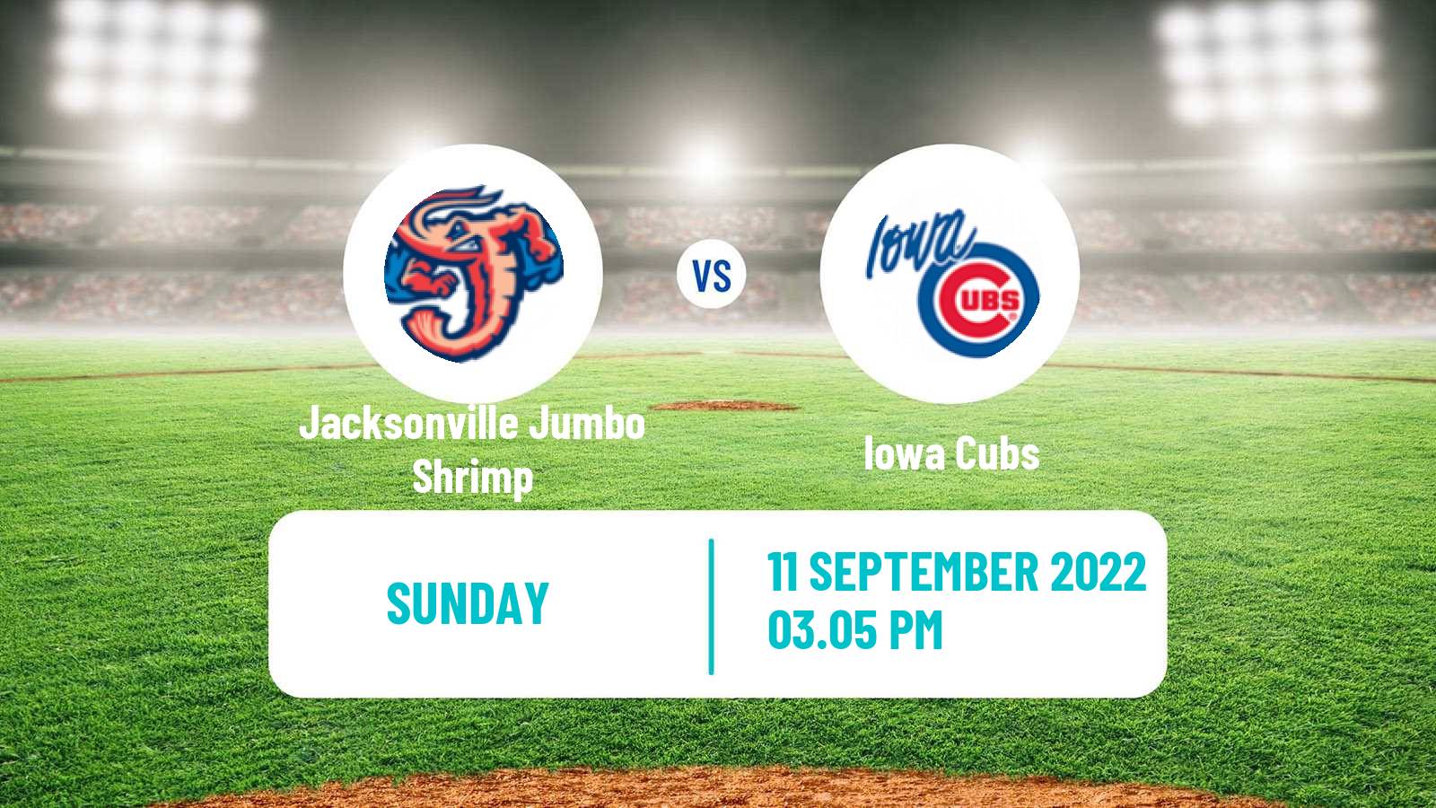 Baseball IL Jacksonville Jumbo Shrimp - Iowa Cubs