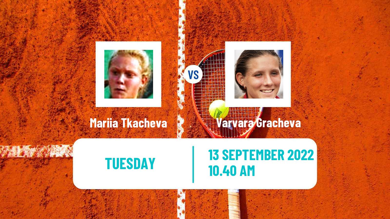 Tennis WTA Chennai Mariia Tkacheva - Varvara Gracheva