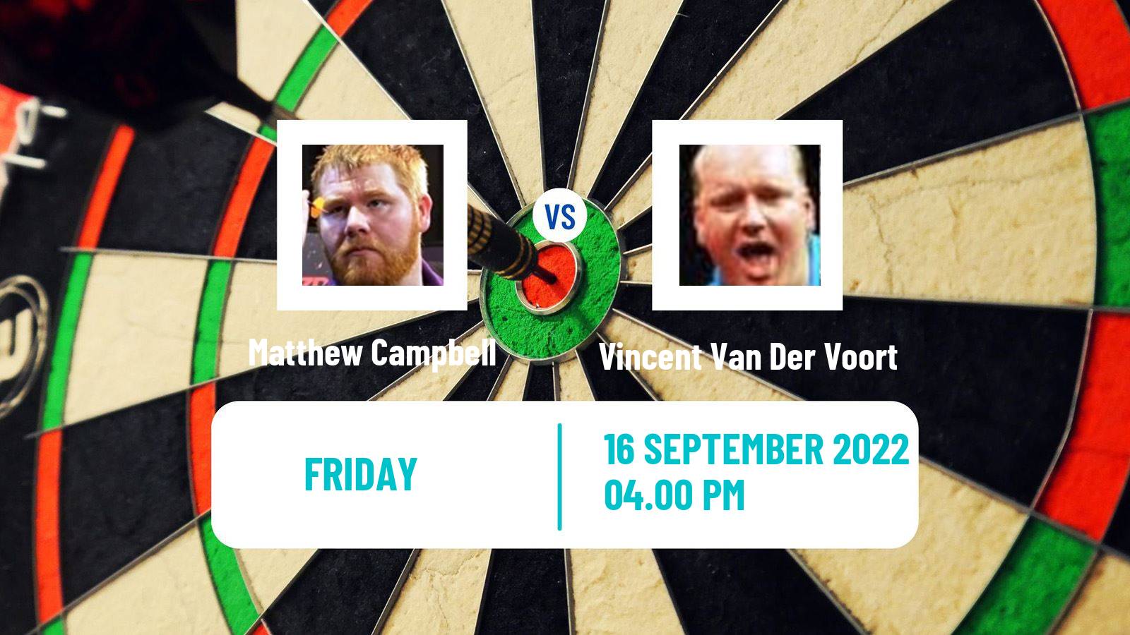 Darts Darts Matthew Campbell - Vincent Van Der Voort