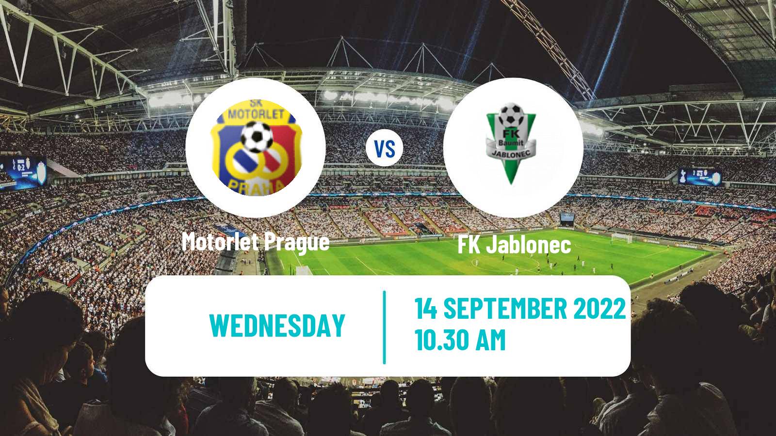 Soccer Czech Cup Motorlet Prague - Jablonec