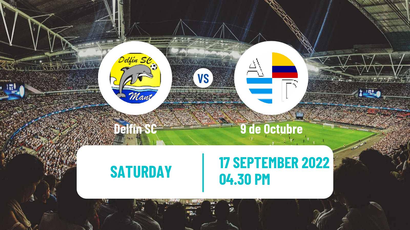 Soccer Ecuadorian Liga Pro Delfín - 9 de Octubre