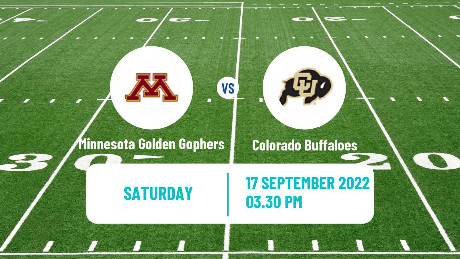 American football NCAA College Football Minnesota Golden Gophers - Colorado Buffaloes