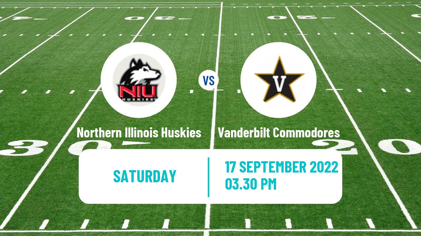 American football NCAA College Football Northern Illinois Huskies - Vanderbilt Commodores