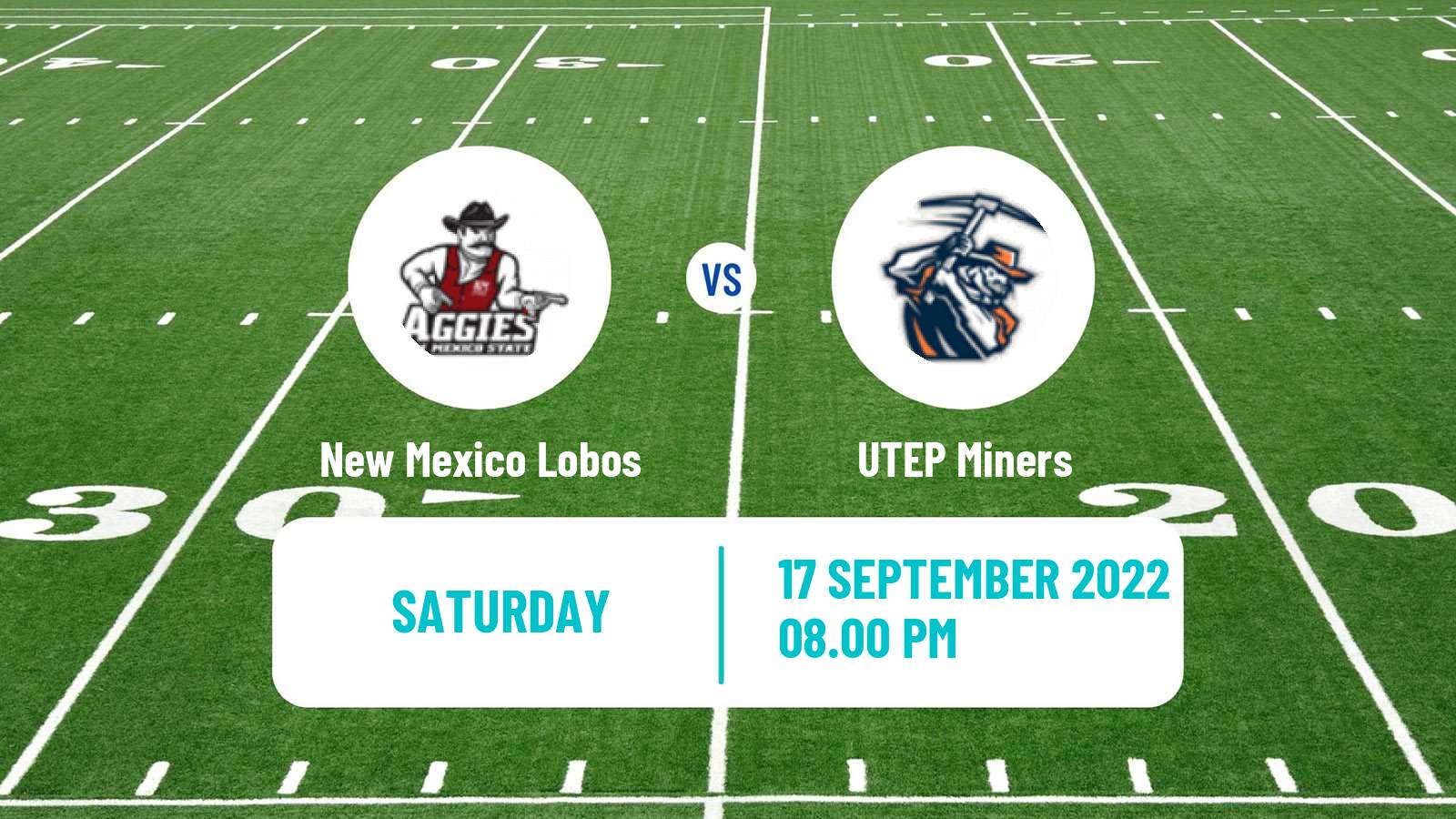American football NCAA College Football New Mexico Lobos - UTEP Miners