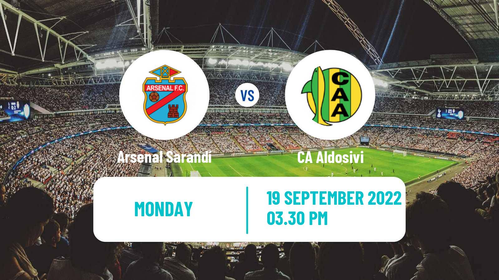 Soccer Argentinian Liga Profesional Arsenal Sarandí - Aldosivi