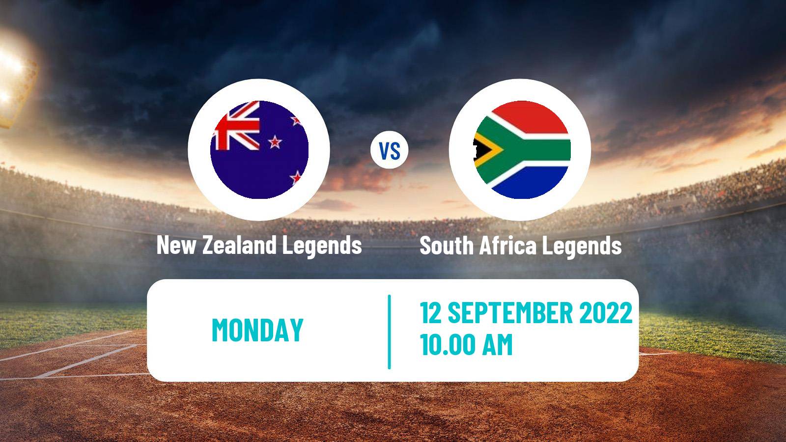 Cricket Road Safety World Series Cricket New Zealand Legends - South Africa Legends