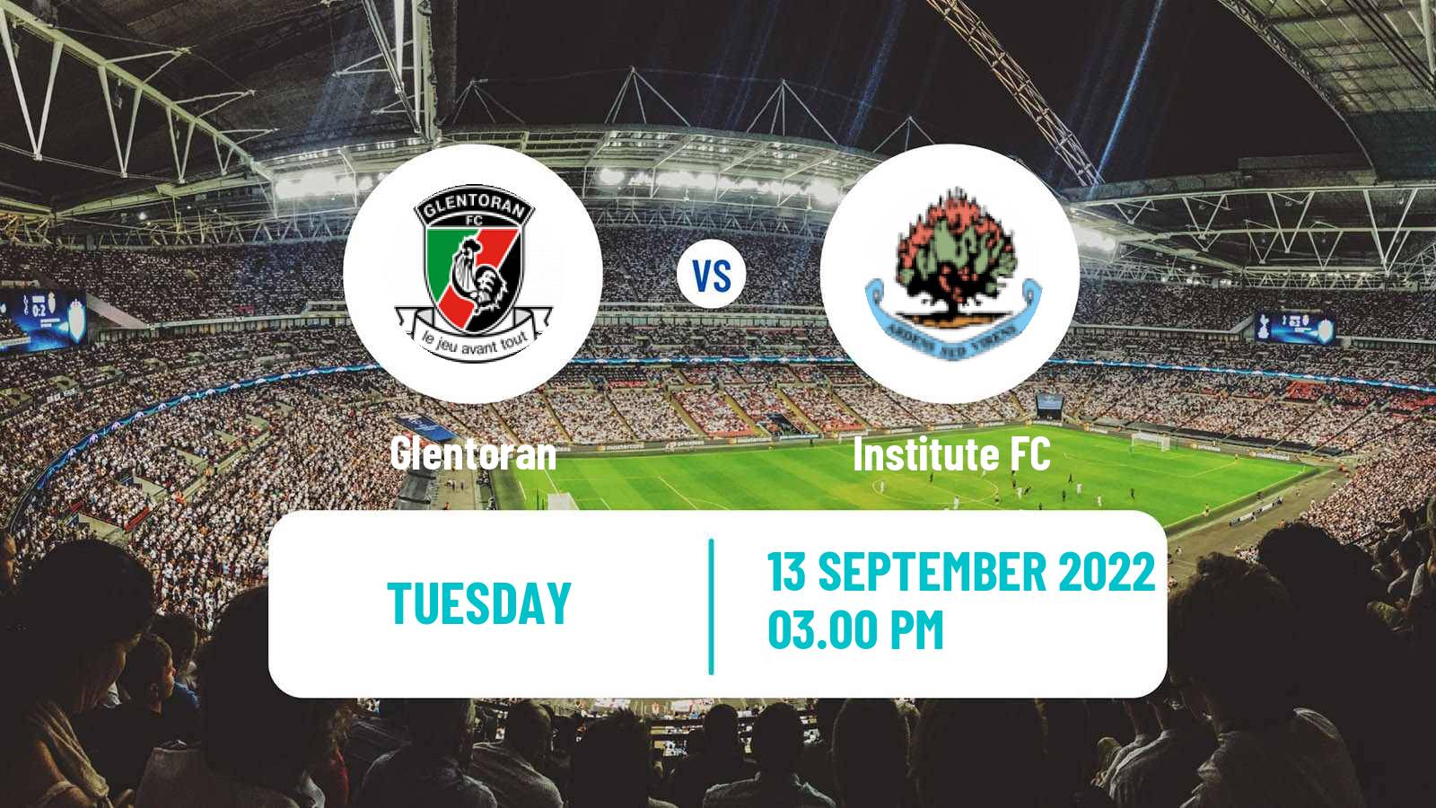 Soccer Northern Irish League Cup Glentoran - Institute FC