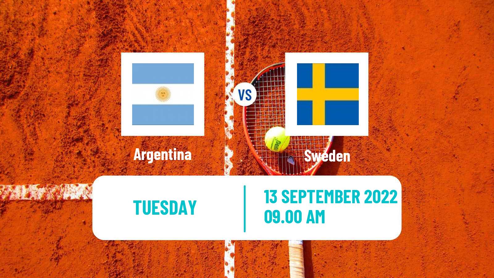 Tennis Davis Cup - World Group Teams Argentina - Sweden