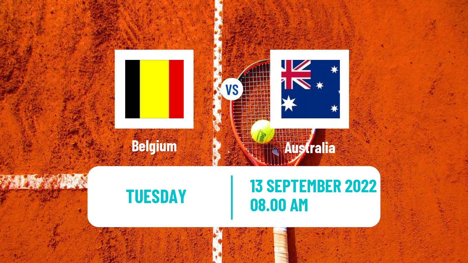 Tennis Davis Cup - World Group Teams Belgium - Australia