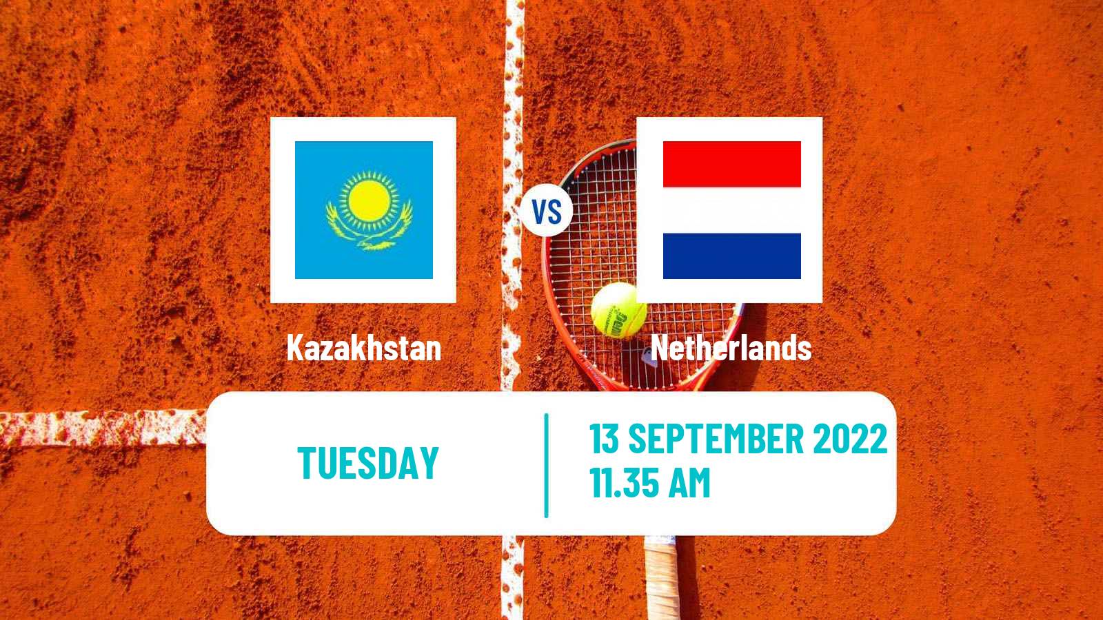 Tennis Davis Cup - World Group Teams Kazakhstan - Netherlands