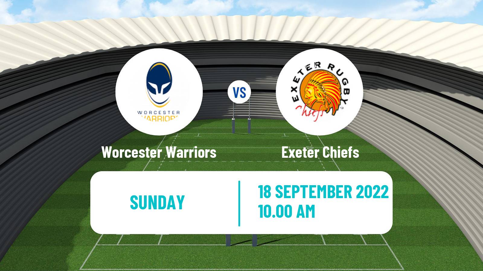 Rugby union English Premiership Rugby Worcester Warriors - Exeter Chiefs