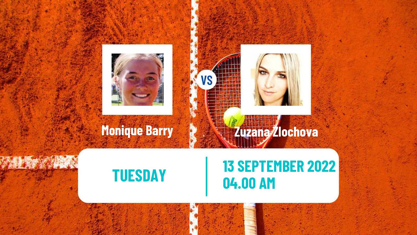 Tennis ITF Tournaments Monique Barry - Zuzana Zlochova