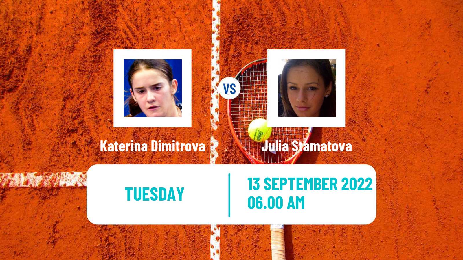 Tennis ITF Tournaments Katerina Dimitrova - Julia Stamatova