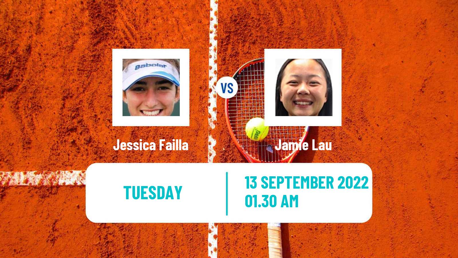 Tennis ITF Tournaments Jessica Failla - Jamie Lau