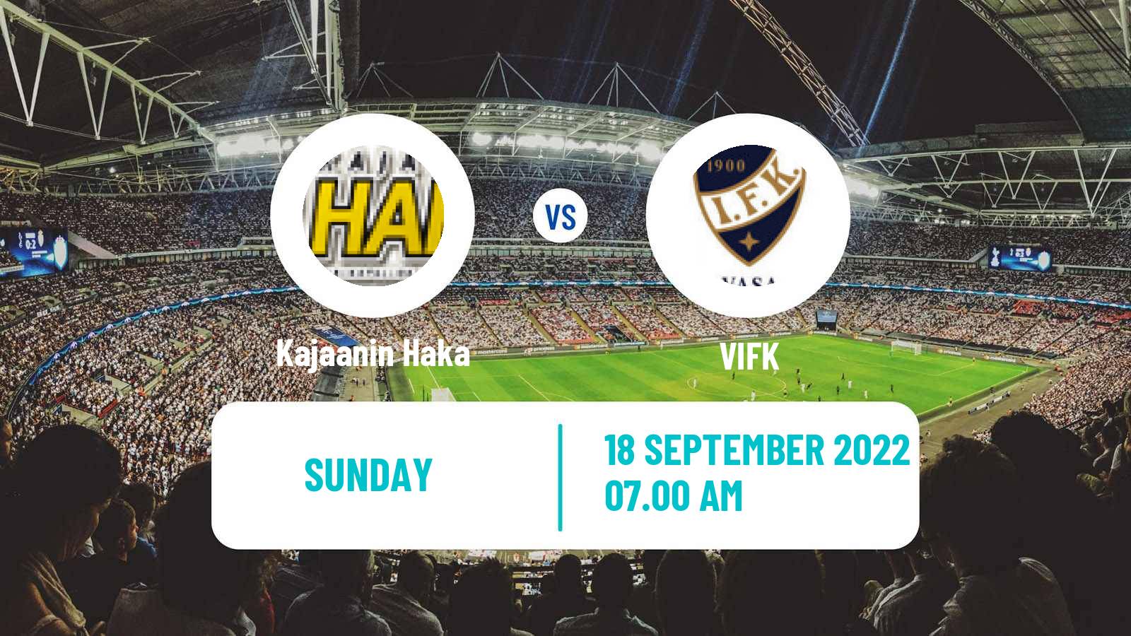 Soccer Finnish Kakkonen Group C Kajaanin Haka - VIFK