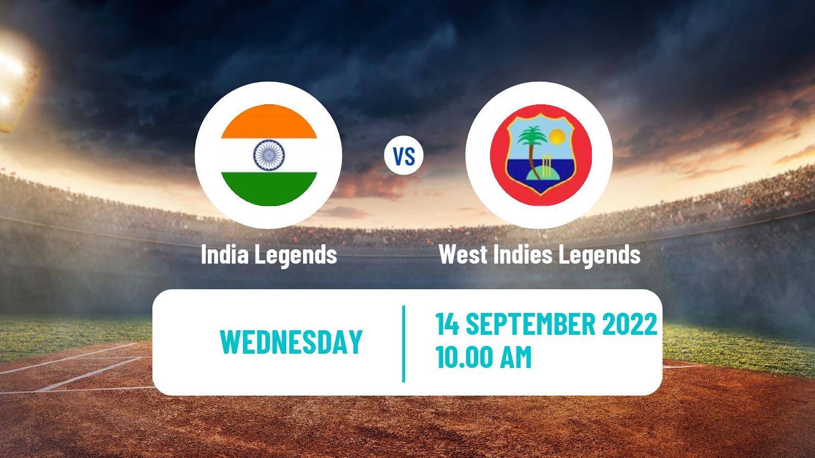 Cricket Road Safety World Series Cricket India Legends - West Indies Legends