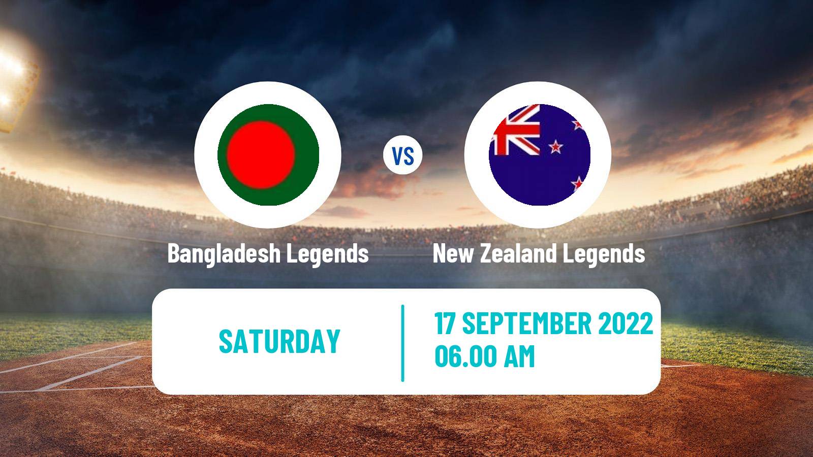 Cricket Road Safety World Series Cricket Bangladesh Legends - New Zealand Legends