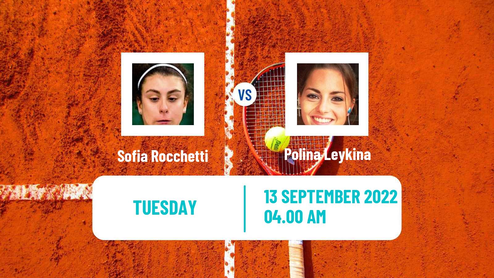 Tennis ITF Tournaments Sofia Rocchetti - Polina Leykina