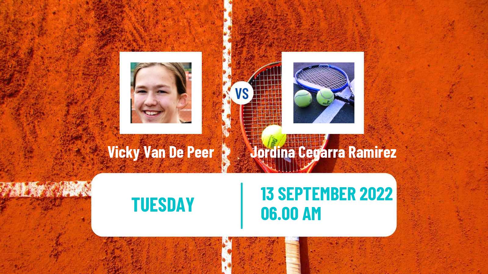 Tennis ITF Tournaments Vicky Van De Peer - Jordina Cegarra Ramirez