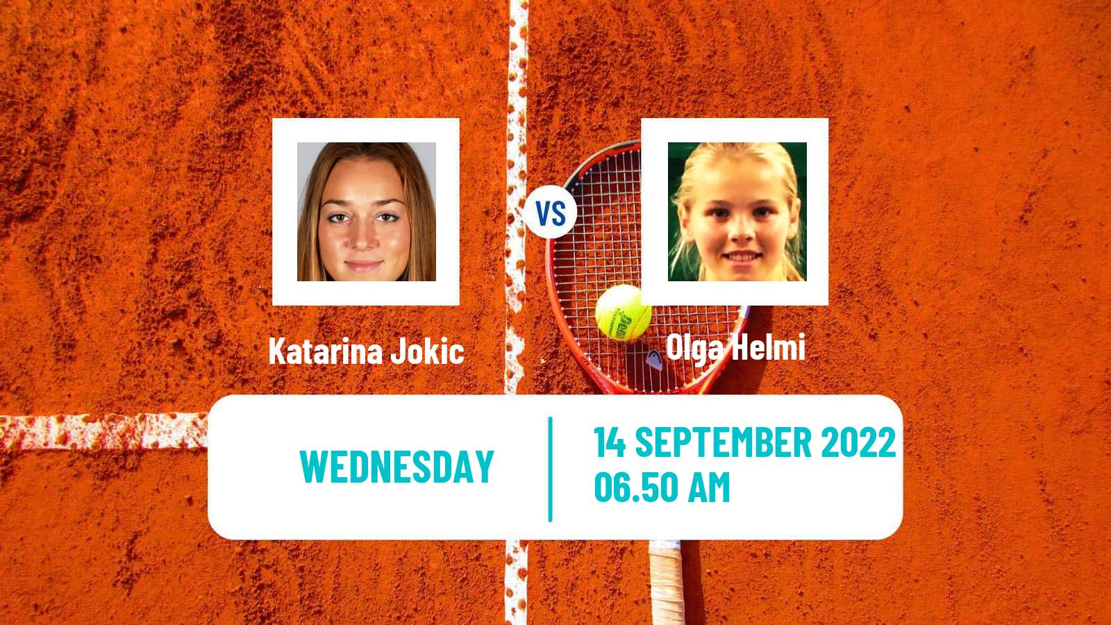 Tennis ITF Tournaments Katarina Jokic - Olga Helmi