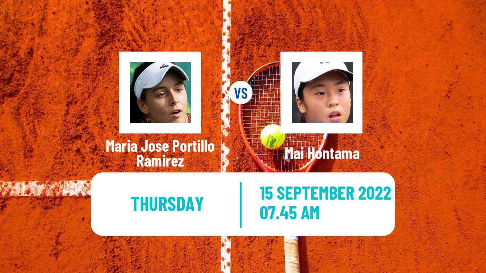 Tennis ITF Tournaments Maria Jose Portillo Ramirez - Mai Hontama