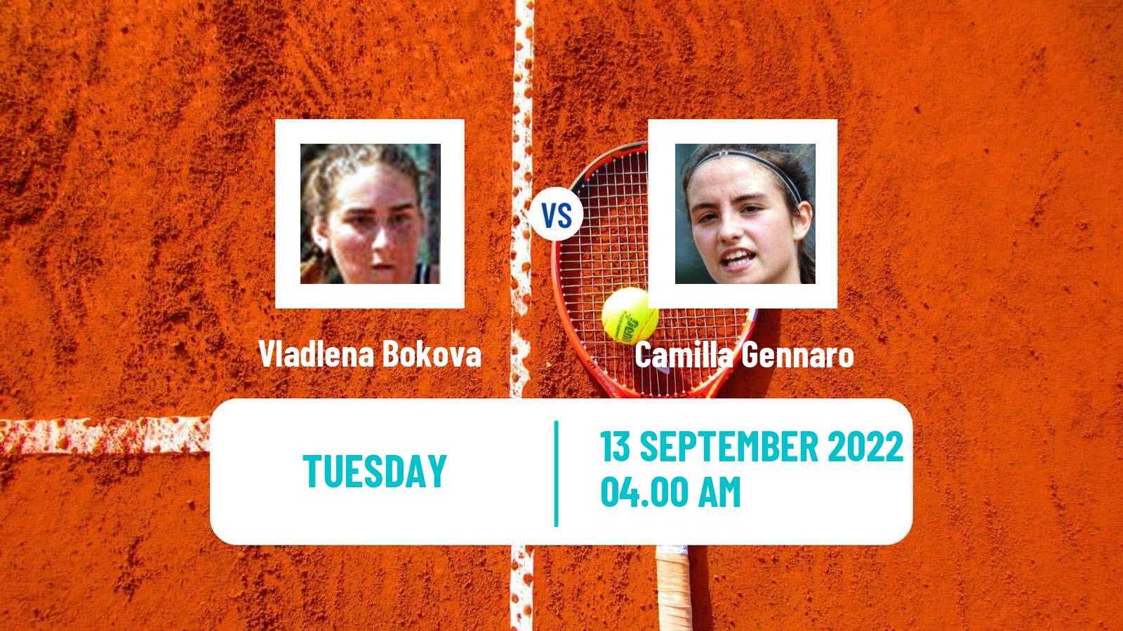 Tennis ITF Tournaments Vladlena Bokova - Camilla Gennaro