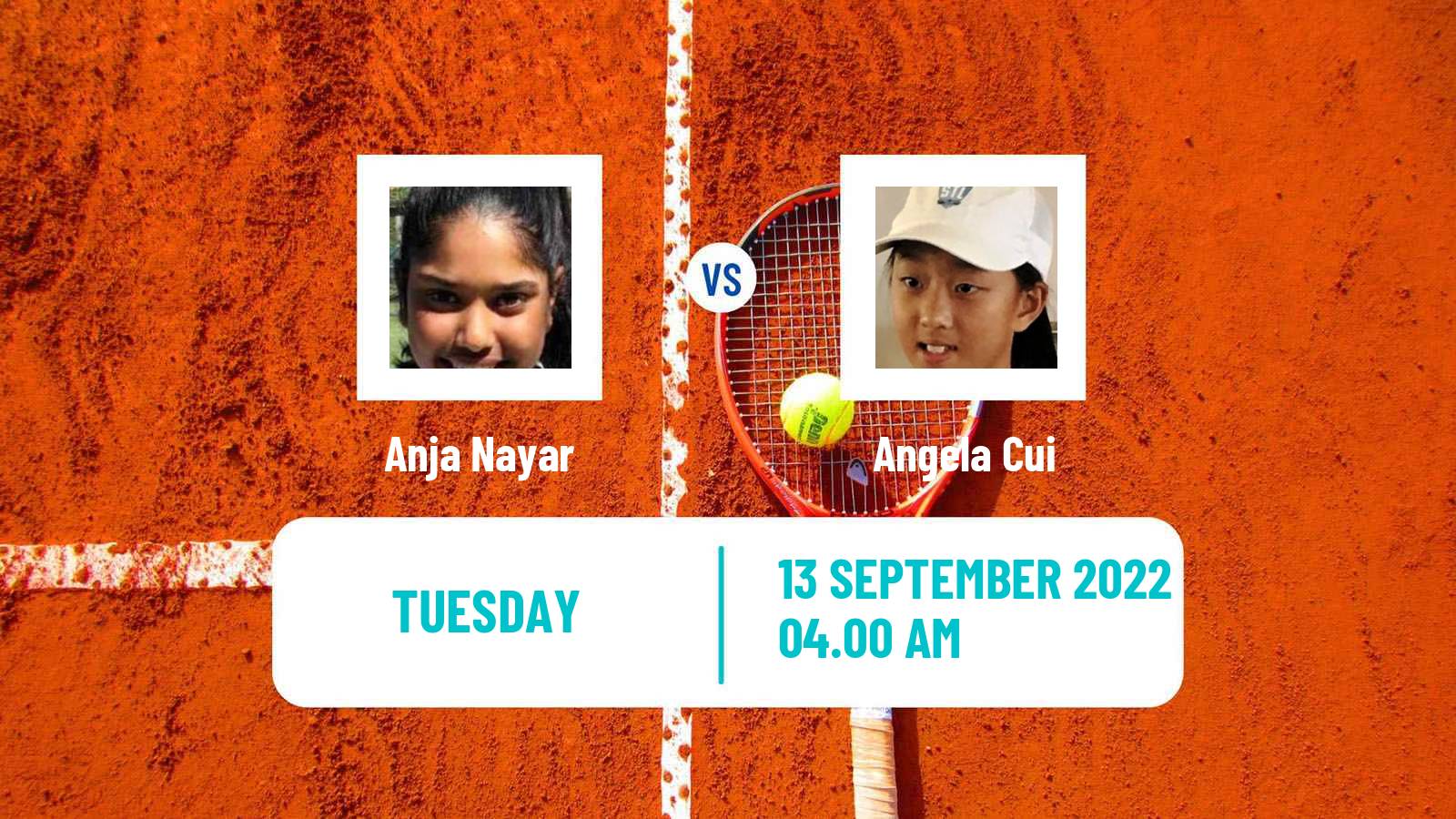 Tennis ITF Tournaments Anja Nayar - Angela Cui