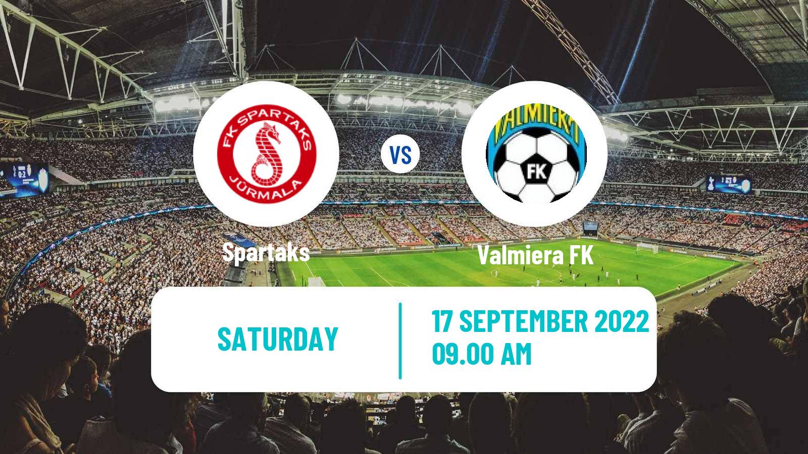 Soccer Latvian Virsliga Spartaks - Valmiera