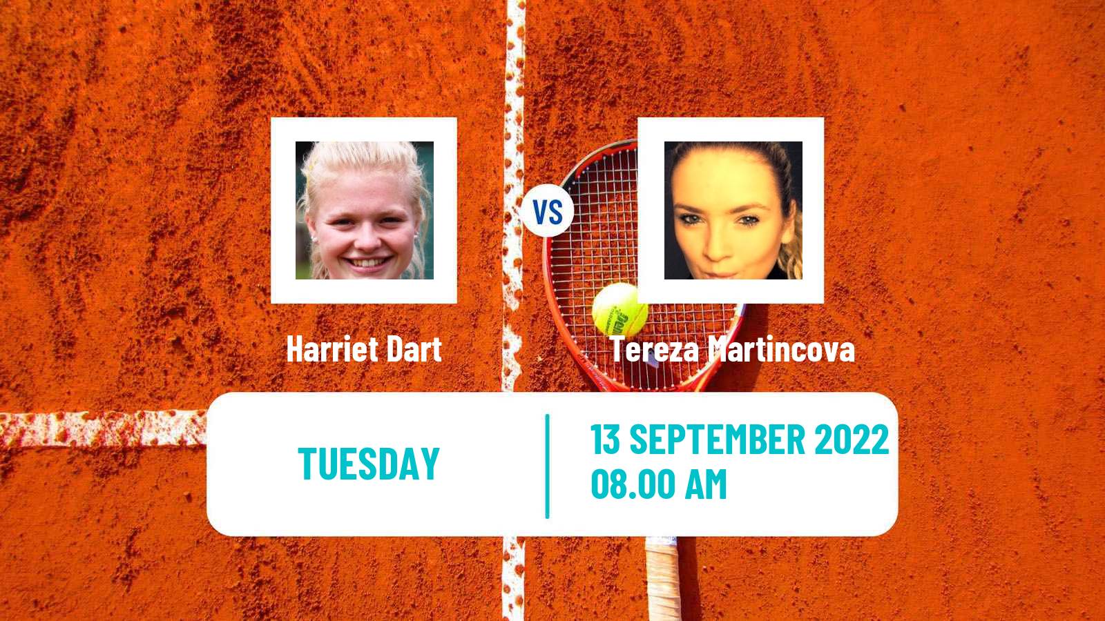 Tennis WTA Portoroz Harriet Dart - Tereza Martincova