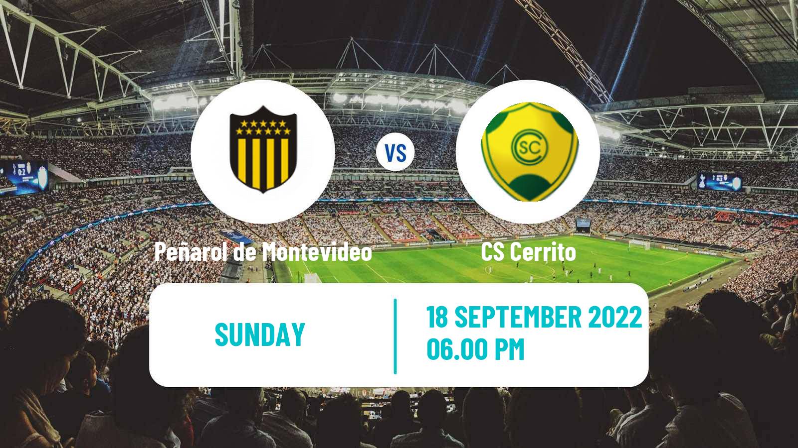 Soccer Uruguayan Primera Division Peñarol de Montevideo - Cerrito