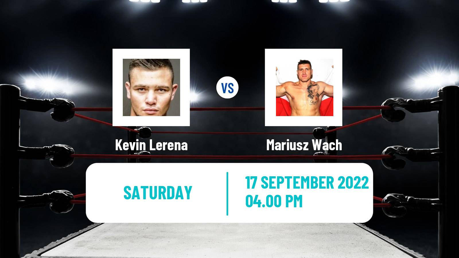 Boxing Boxing Kevin Lerena - Mariusz Wach